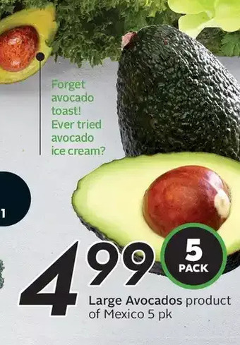 Sobeys Large avocados offer