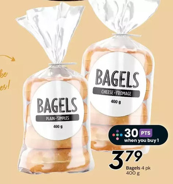 Sobeys Bagels offer