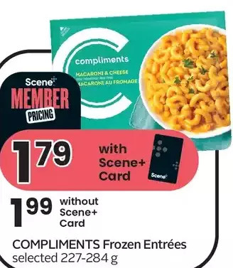 Sobeys Compliments frozen entrees offer