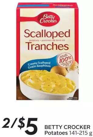 Sobeys Betty crocker potatoes offer