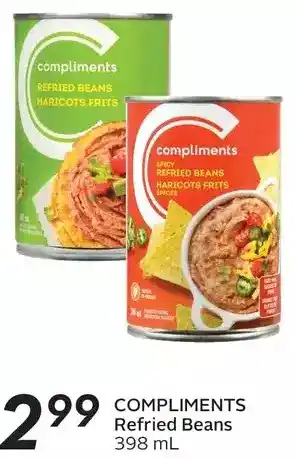 Sobeys Compliments refried beans offer