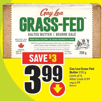 FreshCo Gay lea grass-fed butter offer
