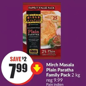 FreshCo Mirch masala plain paratha family pack offer