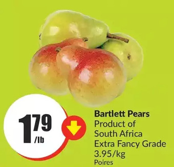 FreshCo Bartlett pears offer