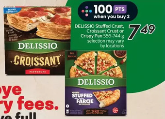 Sobeys Delissio stuffed crust, croissant crust or crispy pan offer