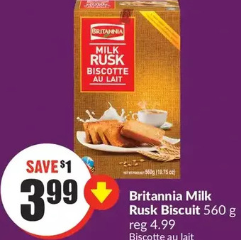 FreshCo Britannia milk rusk biscuit offer