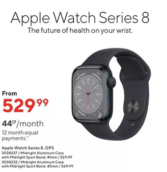 Staples Apple watch series 8 offer