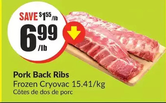 FreshCo Pork back ribs offer