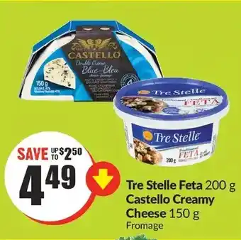 FreshCo Tre stelle feta | castello creamy cheese offer