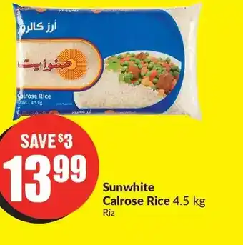 FreshCo Sunwhite calrose rice offer