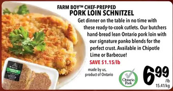 Farm Boy Farm boy chef-prepped pork loin schnitzel offer