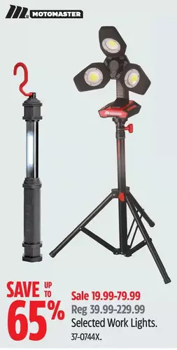 Canadian Tire Motomaster work lights offer