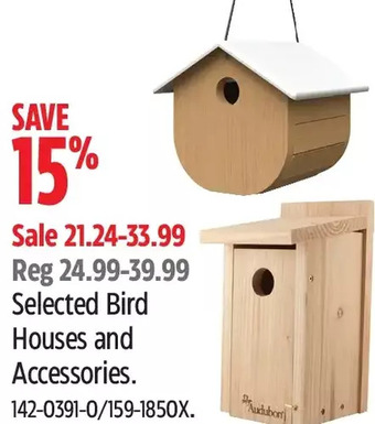 Canadian Tire Bird houses and accessories offer