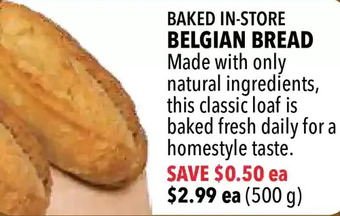 Farm Boy Belgian bread offer