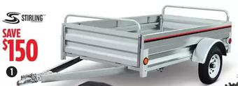 Canadian Tire Stirling 4 x 7' galvalume plus box trailer offer