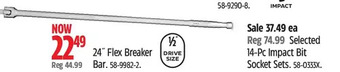 Canadian Tire Maximum 24" flex breaker bar offer