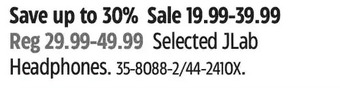 Canadian Tire Jlab headphones offer