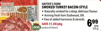 Farm Boy Hayter's farm smoked turkey bacon-style offer
