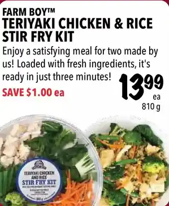 Farm Boy Farm boy teriyaki chicken & rice stir fry kit offer