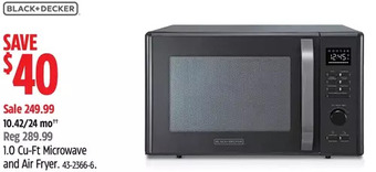 Canadian Tire Black+decker 1.0 cu-ft microwave and air fryer offer