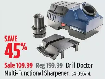 Canadian Tire Drill doctor multi-functional sharpener offer