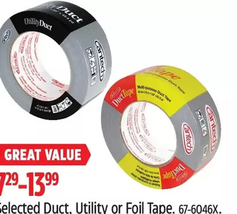 Canadian Tire Duct, utility or foil tape offer