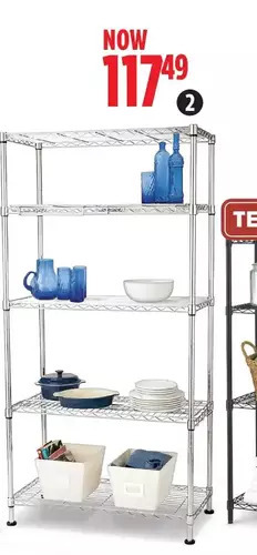 Canadian Tire For living 5-tier wire shelf, chrome offer