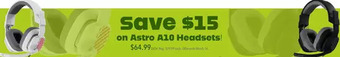 GameStop Astro a10 headsets offer