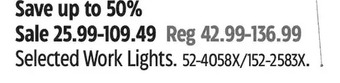 Canadian Tire Work lights offer