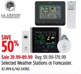Canadian Tire La cross technology weather stations or forecaster offer