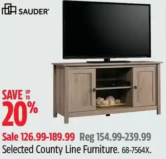 Canadian Tire Sauder county line furniture offer