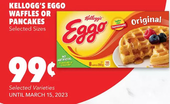 Metro Kellogg's eggo waffles or pancakes offer