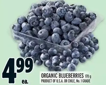Metro Organic blueberries offer