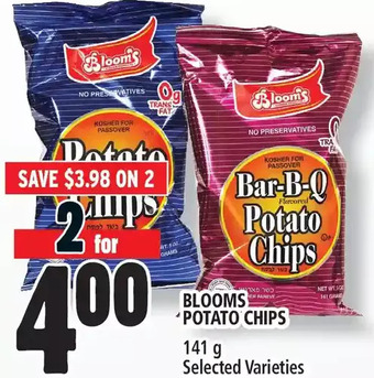 Metro Blooms potato chips offer