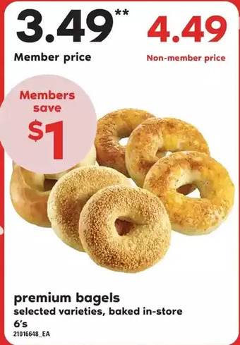 Loblaws Premium bagels offer