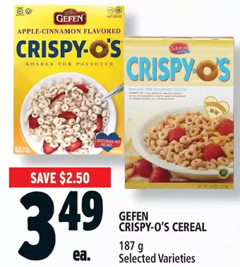 Metro Gefen crispy-o's cereal offer