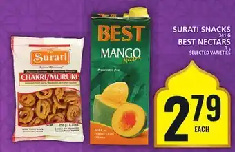 Food Basics Surati snacks or best nectars offer
