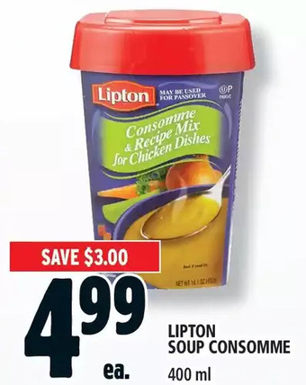 Metro Lipton soup consomme offer