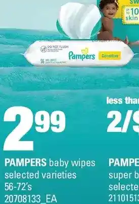 Loblaws Pampers baby wipes offer