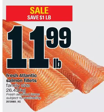 Loblaws Fresh atlantic salmon fillets offer