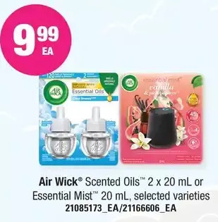 Loblaws Air wick scented oils or essential mist offer