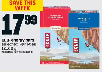 Loblaws Clif energy bars offer