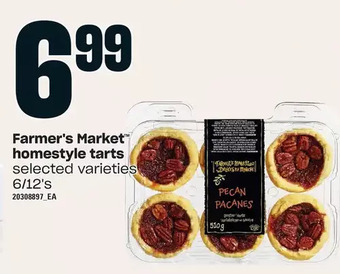 Loblaws Farmer's market homestyle tarts offer
