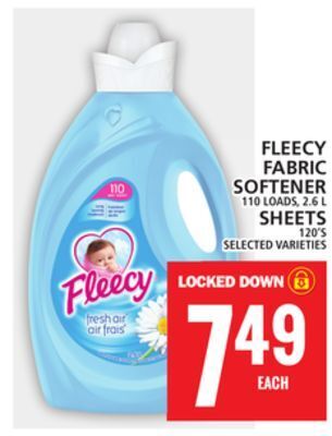 Food Basics Fleecy fabric softener or sheets offer