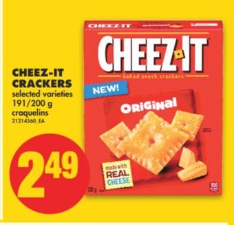 No Frills Cheez-it crackers, 191/200 g offer