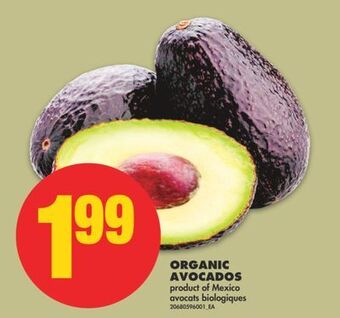 No Frills Organic avocados offer