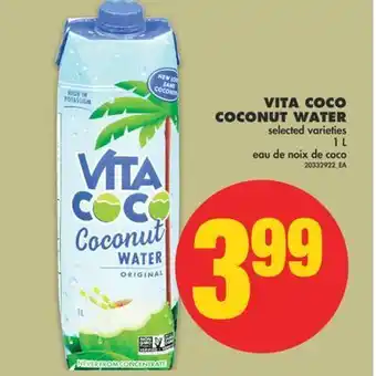 No Frills Vita coco coconut water, 1 l offer