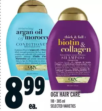 Metro Ogx hair care offer