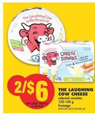 No Frills The laughing cow cheese, 120-140 g offer