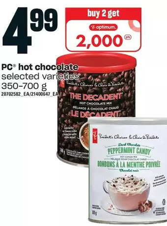 Loblaws Pc hot chocolate offer